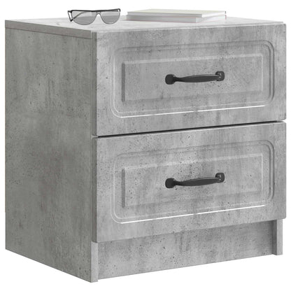 Bedside Cabinet 2 pcs Concrete Grey 43 x 34.5 x 44.5 cm