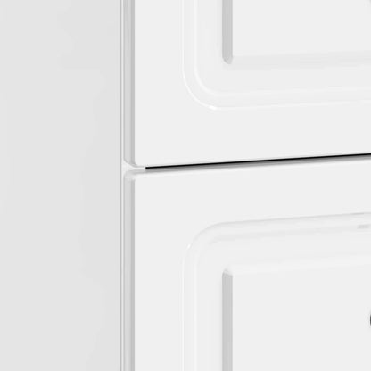 Bedside Cabinet High Gloss White 43 x 34.5 x 44.5 cm