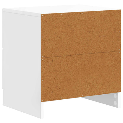 Bedside Cabinet High Gloss White 43 x 34.5 x 44.5 cm