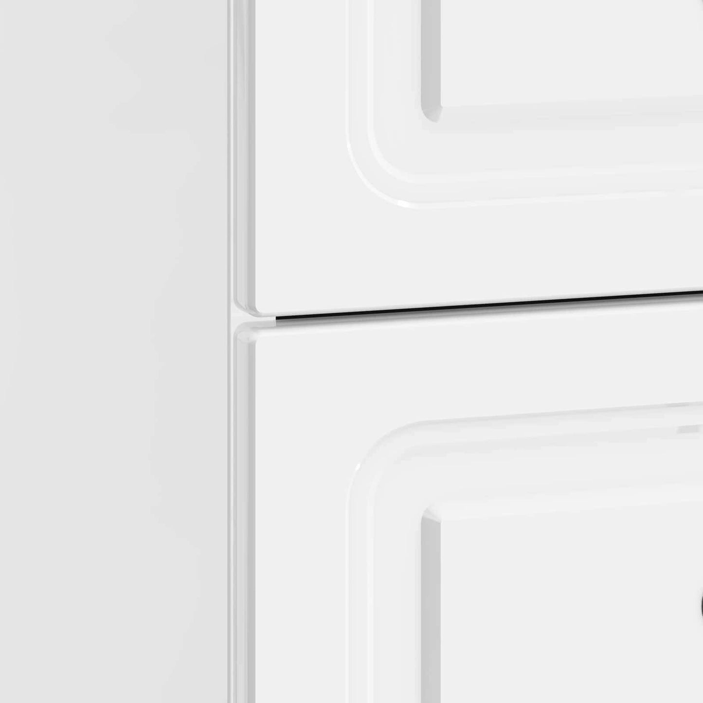 Bedside Cabinet 2 pcs High Gloss White 43 x 34.5 x 44.5 cm