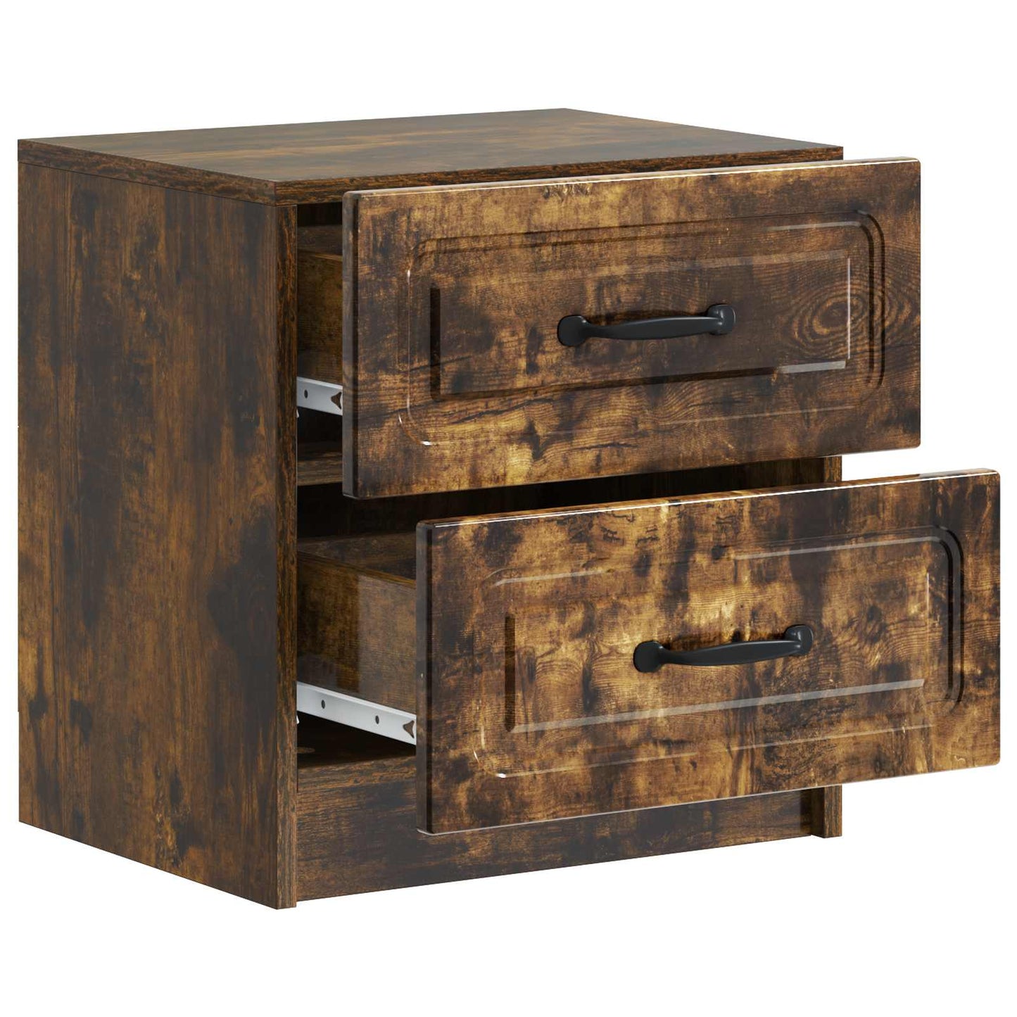 Bedside Cabinet Smoked Oak 43 x 34.5 x 44.5 cm Engineered Wood