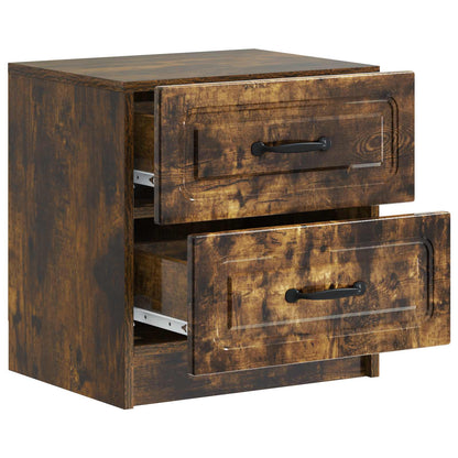Bedside Cabinet Smoked Oak 43 x 34.5 x 44.5 cm Engineered Wood