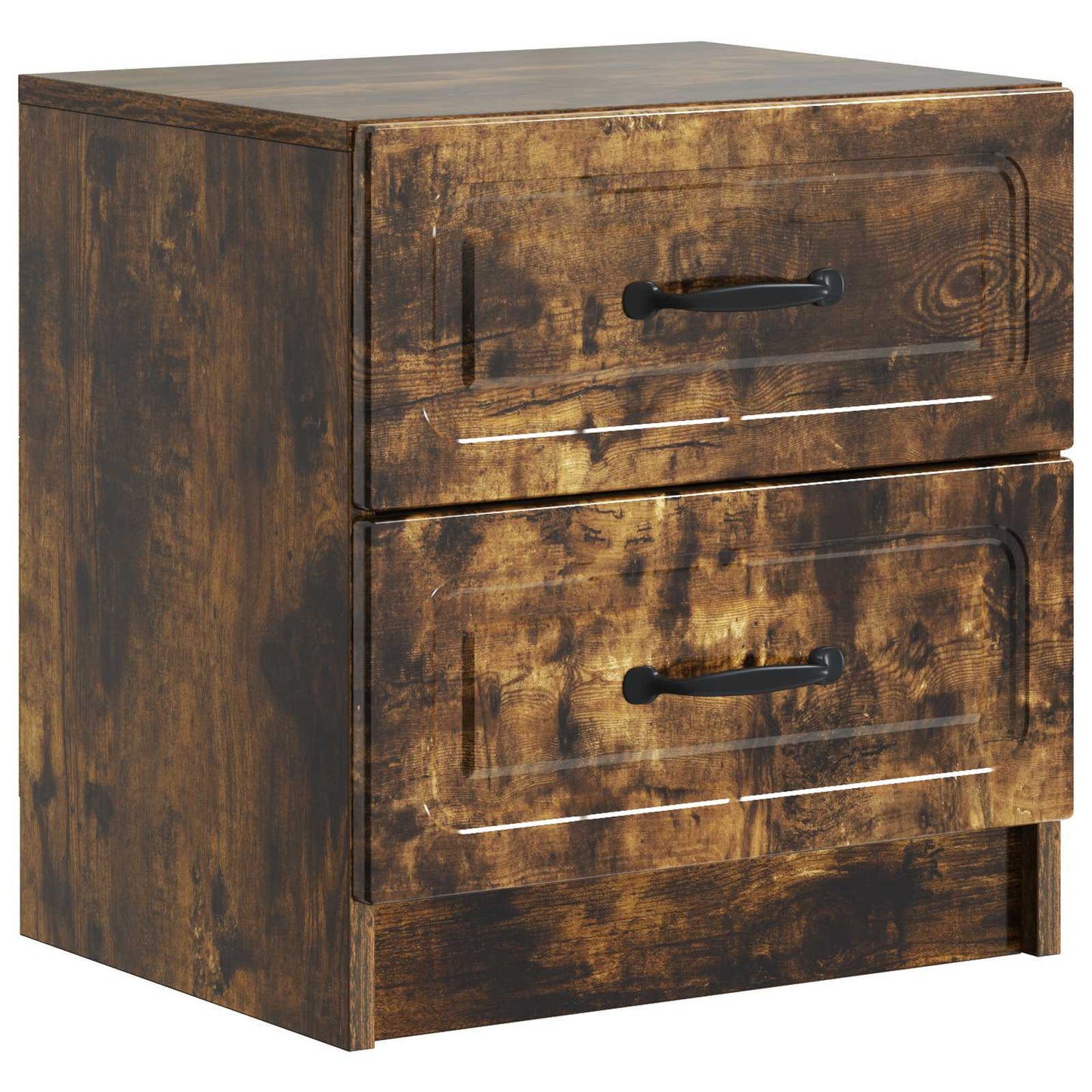 Bedside Cabinet 2 pcs Smoked Oak 43 x 34.5 x 44.5 cm