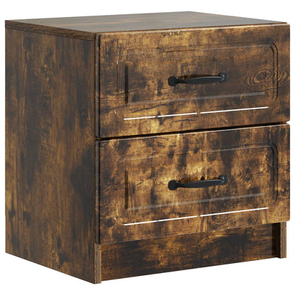 Bedside Cabinet 2 pcs Smoked Oak 43 x 34.5 x 44.5 cm