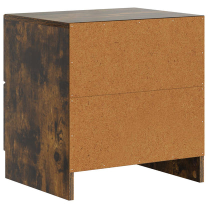 Bedside Cabinet 2 pcs Smoked Oak 43 x 34.5 x 44.5 cm