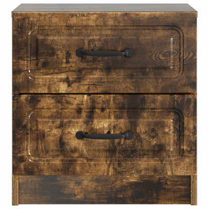 Bedside Cabinet 2 pcs Smoked Oak 43 x 34.5 x 44.5 cm