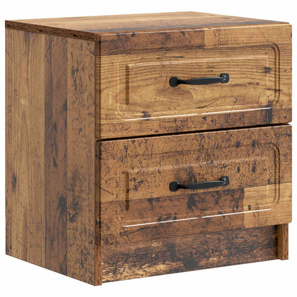 Bedside Cabinet with Drawer 2 pcs Old Wood 43 x 34.5 x 44.5 cm