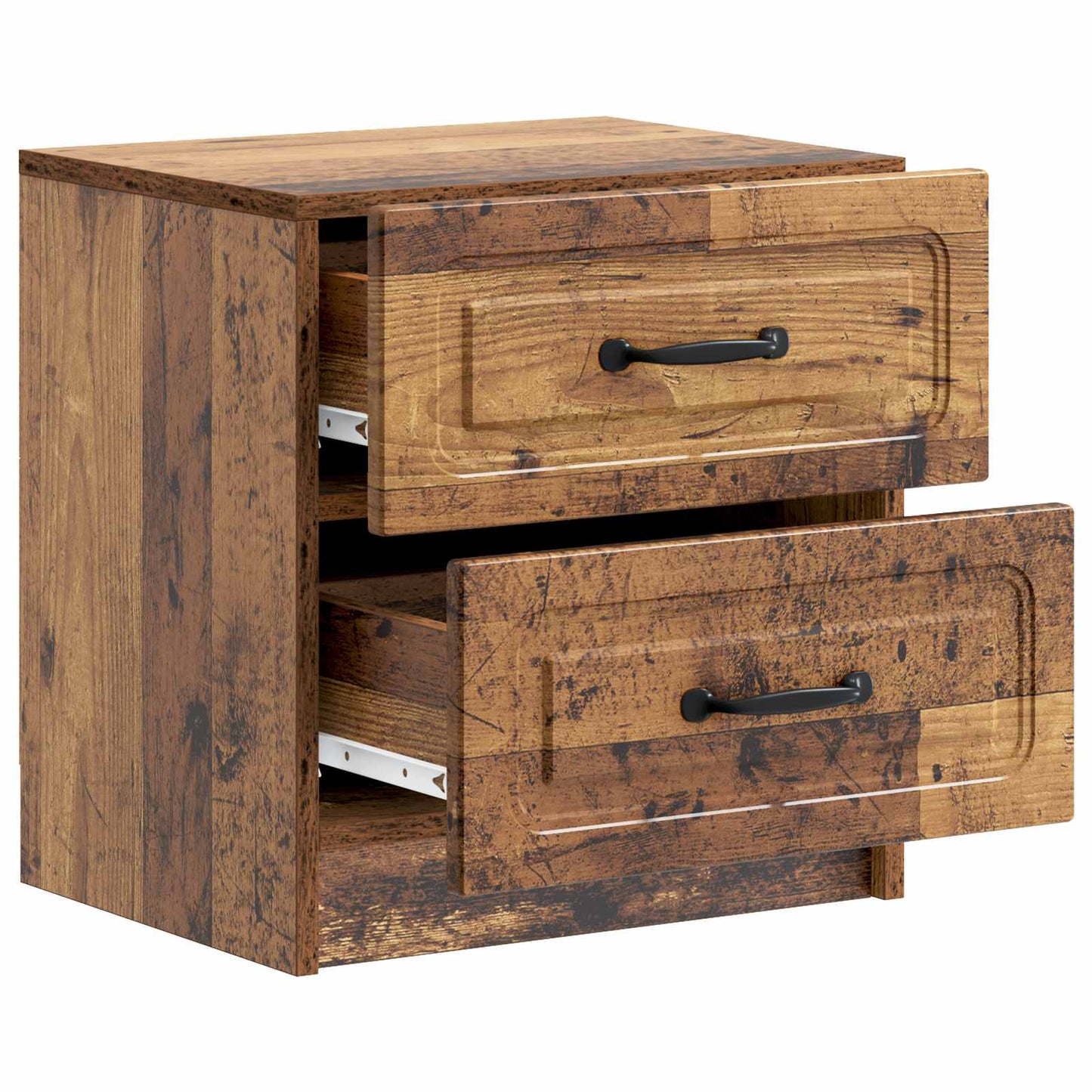 Bedside Cabinet with Drawer 2 pcs Old Wood 43 x 34.5 x 44.5 cm
