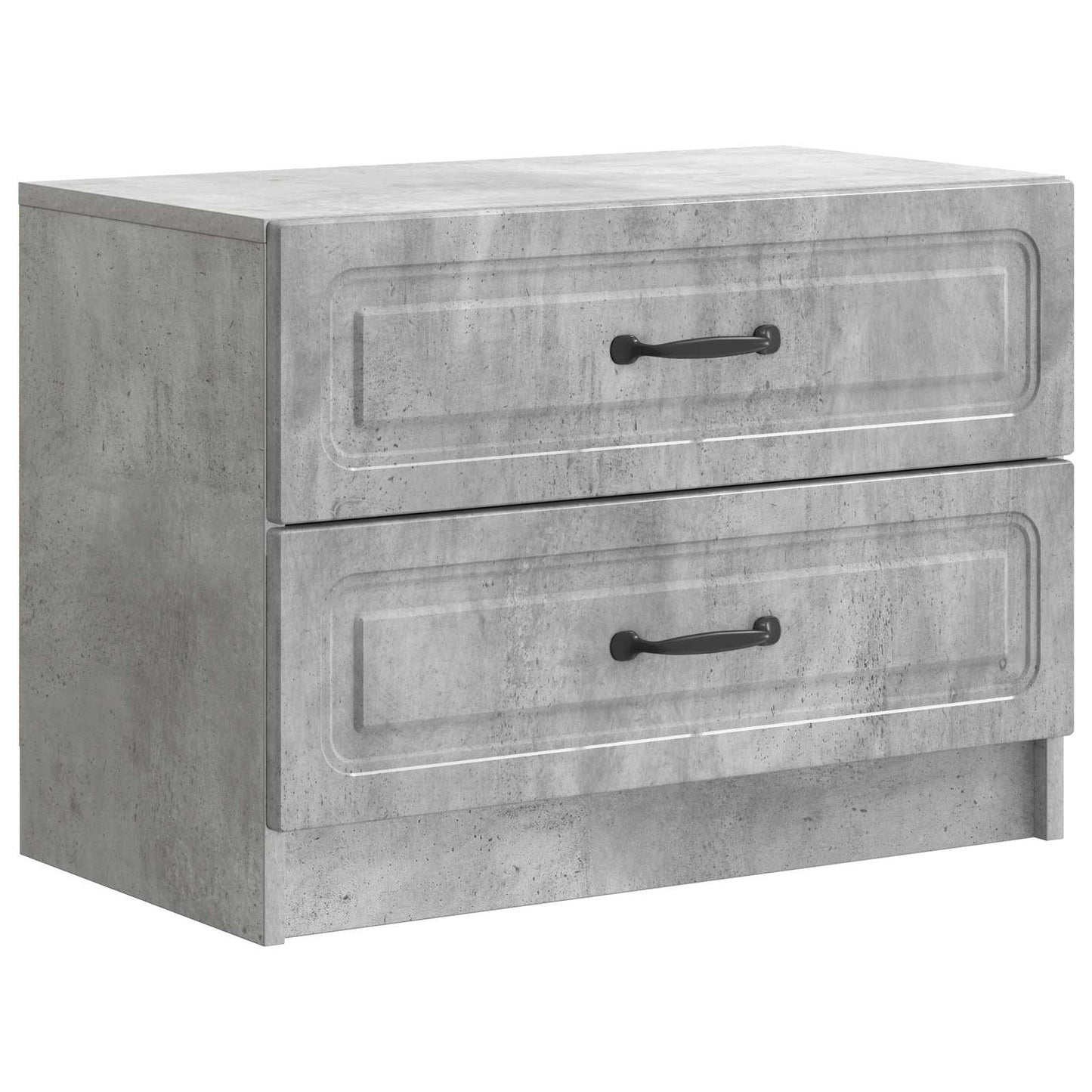 Bedside Cabinet with Drawer Concrete Grey 62 x 34.5 x 44.5 cm