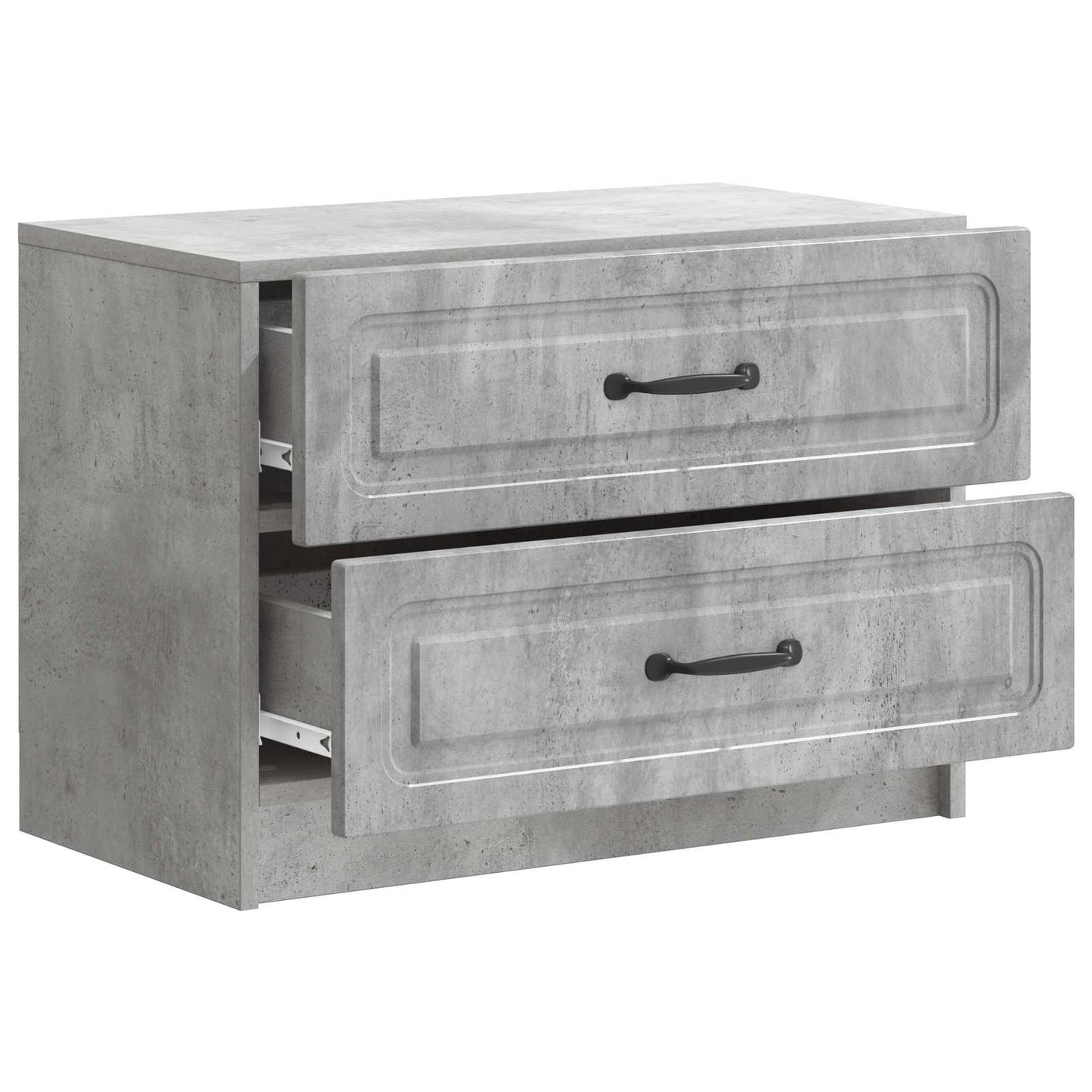 Bedside Cabinet with Drawer Concrete Grey 62 x 34.5 x 44.5 cm