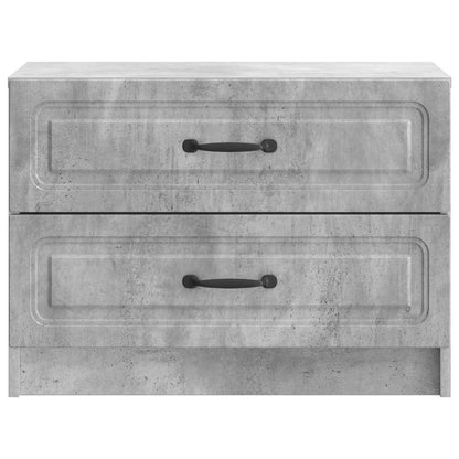 Bedside Cabinet with Drawer Concrete Grey 62 x 34.5 x 44.5 cm