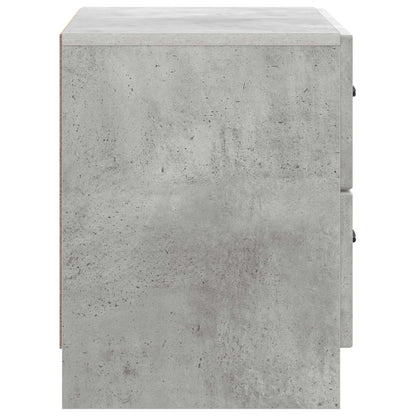 Bedside Cabinet with Drawer Concrete Grey 62 x 34.5 x 44.5 cm