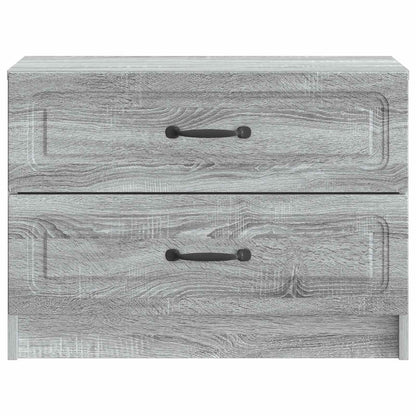 Bedside Cabinet Grey Sonoma 62 x 34.5 x 44.5 cm Engineered Wood