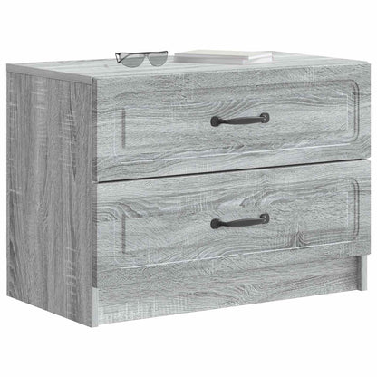 Bedside Cabinet Grey Sonoma 62 x 34.5 x 44.5 cm Engineered Wood