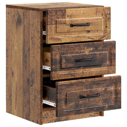 Bedside Cabinet Old Wood 43 x 41 x 63.5 cm Engineered Wood