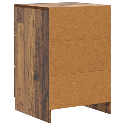 Bedside Cabinet Old Wood 43 x 41 x 63.5 cm Engineered Wood