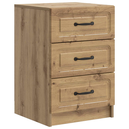 Bedside Cabinet Artisan Oak 43 x 41 x 63.5 cm Engineered Wood