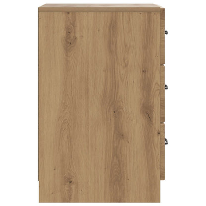 Bedside Cabinet Artisan Oak 43 x 41 x 63.5 cm Engineered Wood