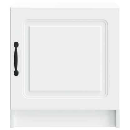 Bedside Cabinet White 43 x 34.5 x 47 cm Engineered Wood