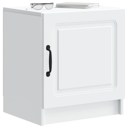 Bedside Cabinet White 43 x 34.5 x 47 cm Engineered Wood