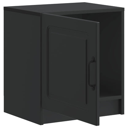 Bedside Cabinet Black 43 x 34.5 x 47 cm Engineered Wood