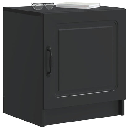 Bedside Cabinet Black 43 x 34.5 x 47 cm Engineered Wood