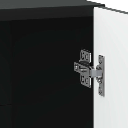 Bedside Cabinet 2 pcs Black 43 x 34.5 x 47 cm Engineered Wood