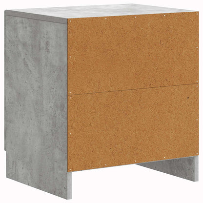 Bedside Cabinet Concrete Grey 43 x 34.5 x 47 cm Engineered Wood