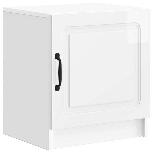 Bedside Cabinet High Gloss White 43 x 34.5 x 47 cm