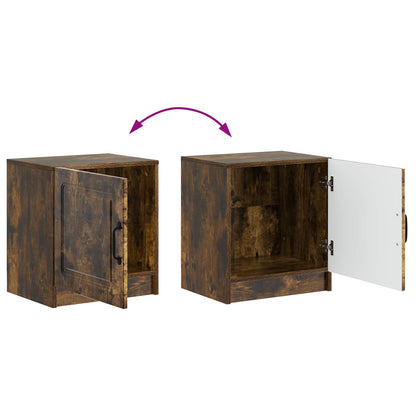Bedside Cabinet 2 pcs Smoked Oak 43 x 34.5 x 47 cm