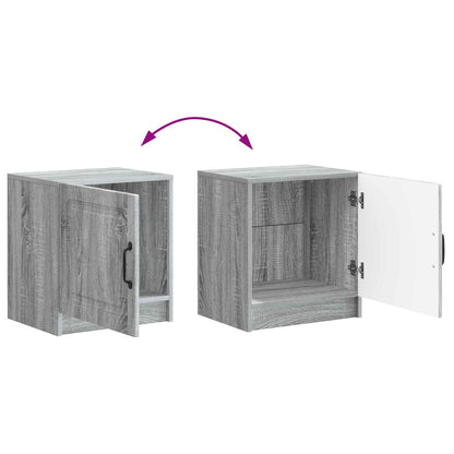 Bedside Cabinet 2 pcs Grey Sonoma 43 x 34.5 x 47 cm
