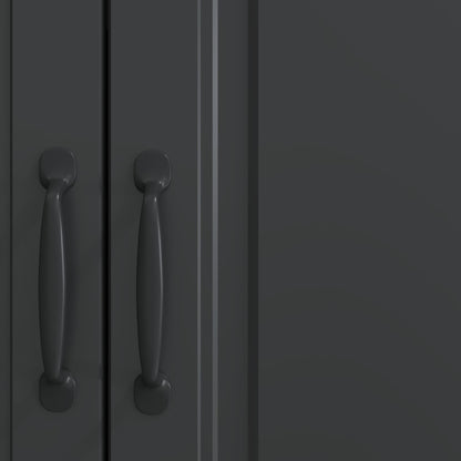 Sideboard Black 66 x 34.5 x 87 cm Engineered Wood