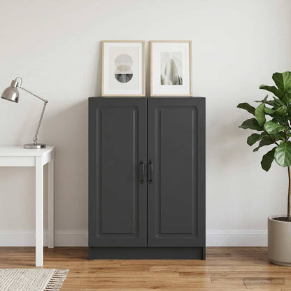 Sideboard Black 66 x 34.5 x 87 cm Engineered Wood
