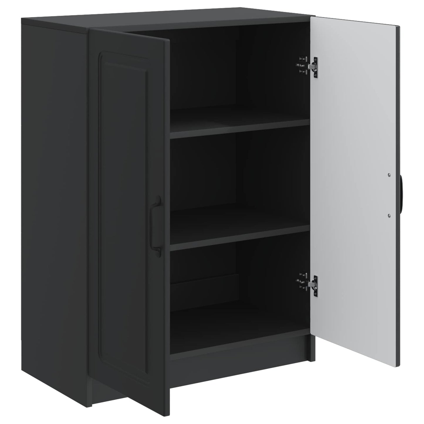 Sideboard Black 66 x 34.5 x 87 cm Engineered Wood