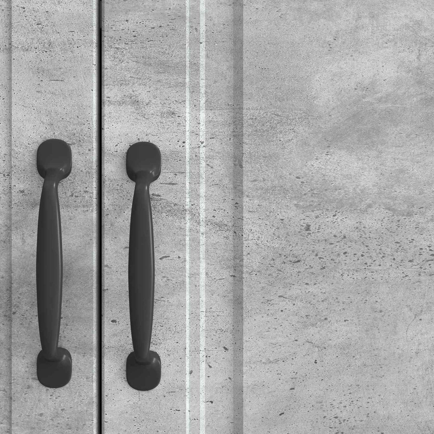 Sideboard Concrete Grey 66 x 34.5 x 87 cm Engineered Wood