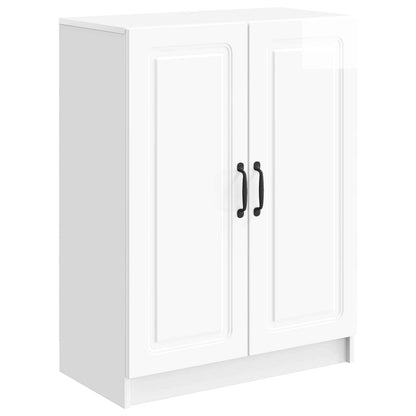 Sideboard High Gloss White 66 x 34.5 x 87 cm Engineered Wood