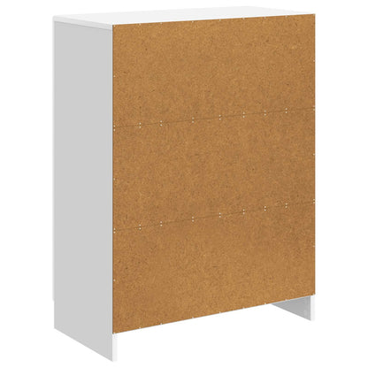 Sideboard High Gloss White 66 x 34.5 x 87 cm Engineered Wood