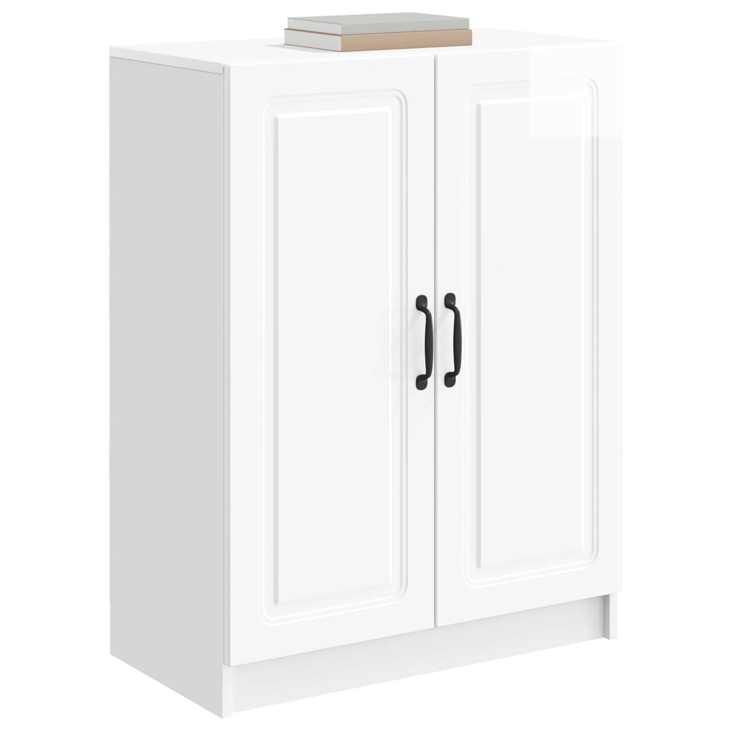 Sideboard High Gloss White 66 x 34.5 x 87 cm Engineered Wood