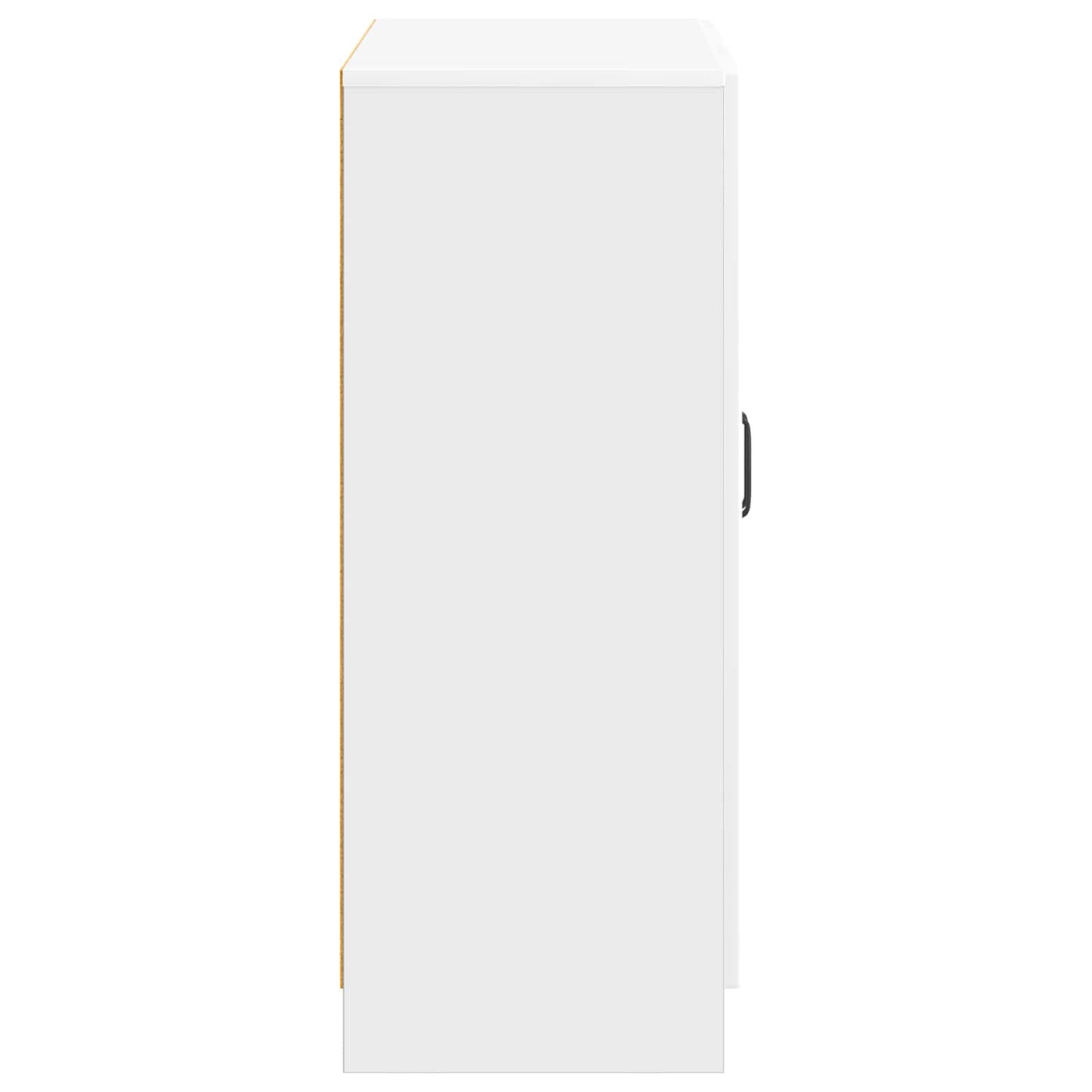 Sideboard High Gloss White 66 x 34.5 x 87 cm Engineered Wood