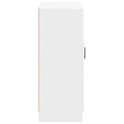 Sideboard High Gloss White 66 x 34.5 x 87 cm Engineered Wood