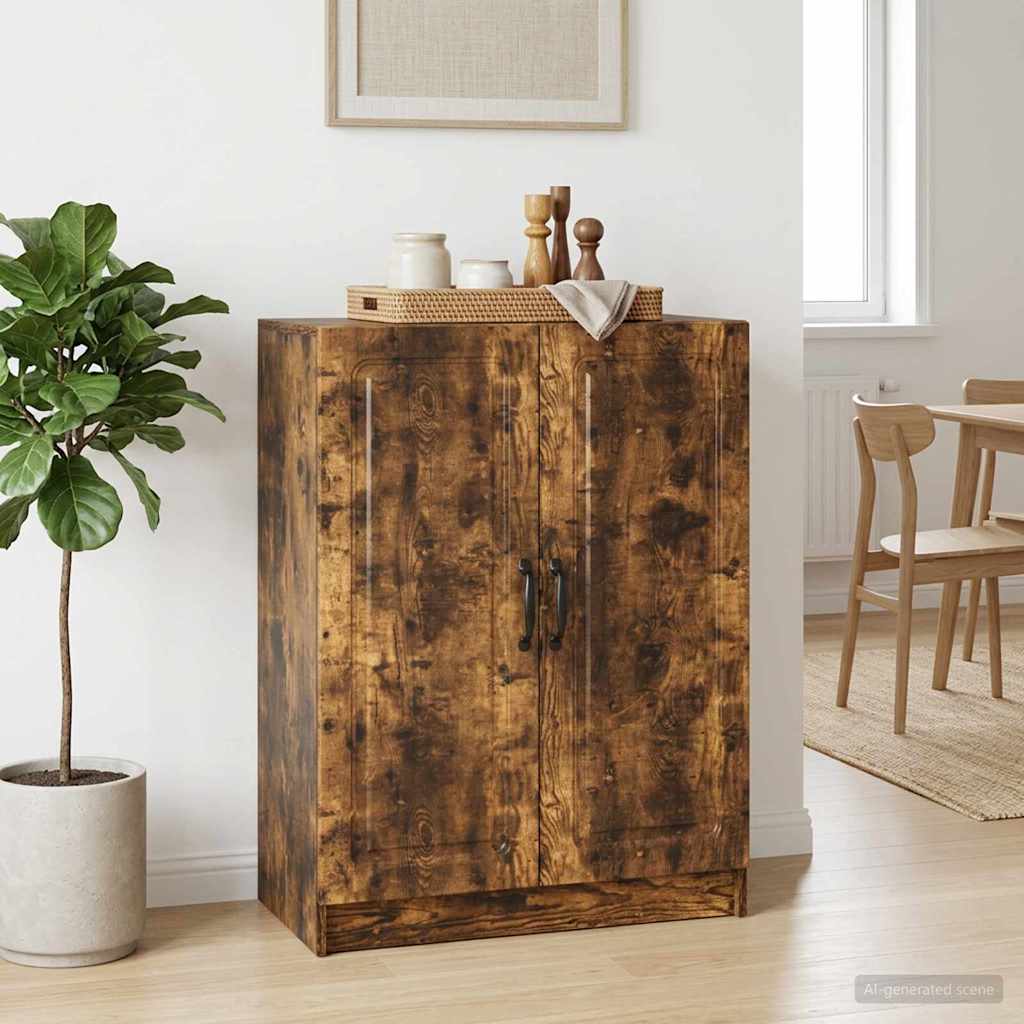 Sideboard Smoked Oak 66 x 34.5 x 87 cm Engineered Wood