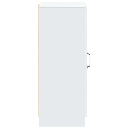 Sideboard White 33 x 34.5 x 87 cm Engineered Wood