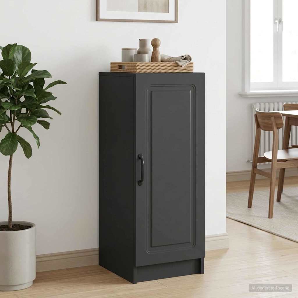 Sideboard Black 33 x 34.5 x 87 cm Engineered Wood