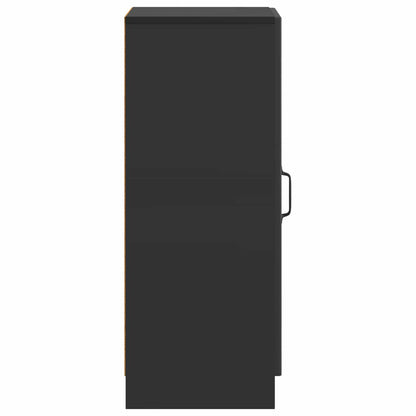Sideboard Black 33 x 34.5 x 87 cm Engineered Wood