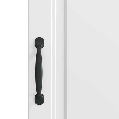 Sideboard High Gloss White 33 x 34.5 x 87 cm Engineered Wood