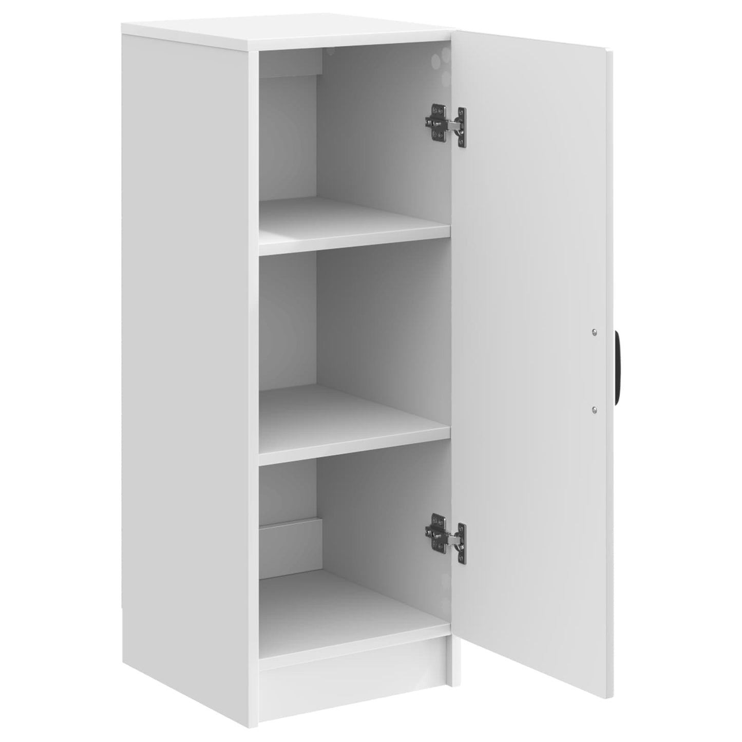 Sideboard High Gloss White 33 x 34.5 x 87 cm Engineered Wood