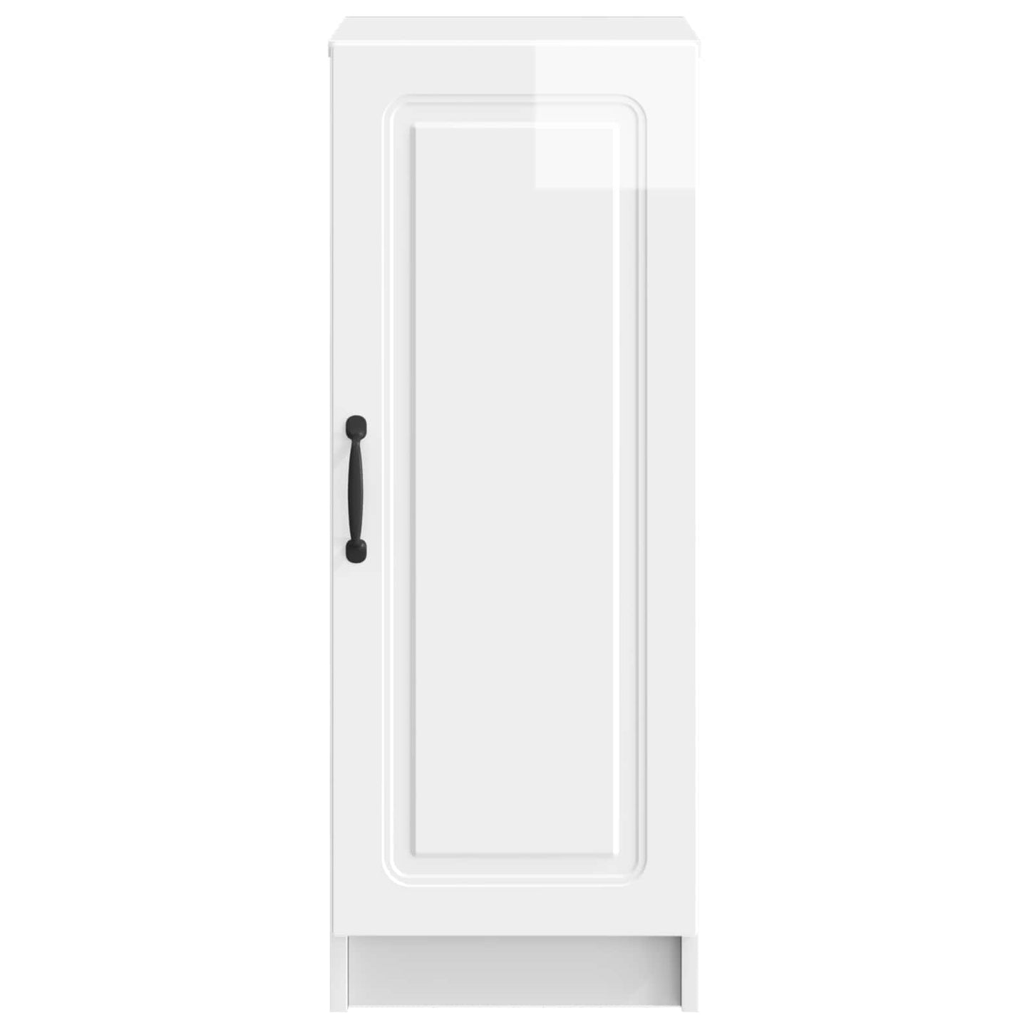 Sideboard High Gloss White 33 x 34.5 x 87 cm Engineered Wood