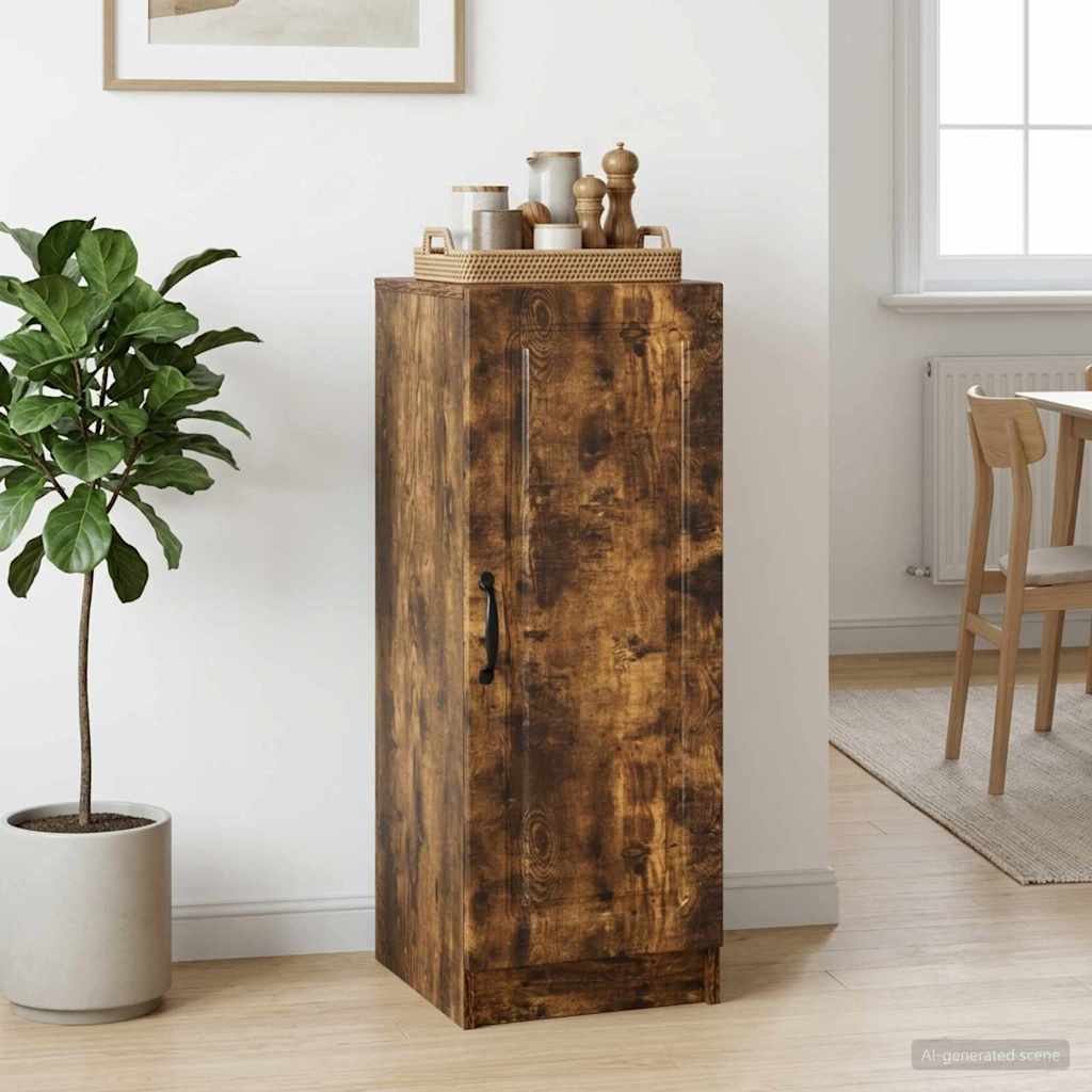 Sideboard Smoked Oak 33 x 34.5 x 87 cm Engineered Wood