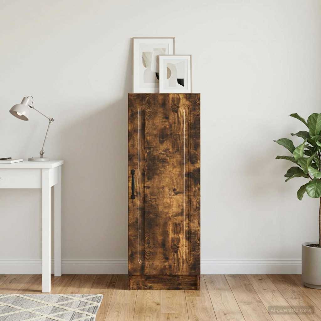 Sideboard Smoked Oak 33 x 34.5 x 87 cm Engineered Wood
