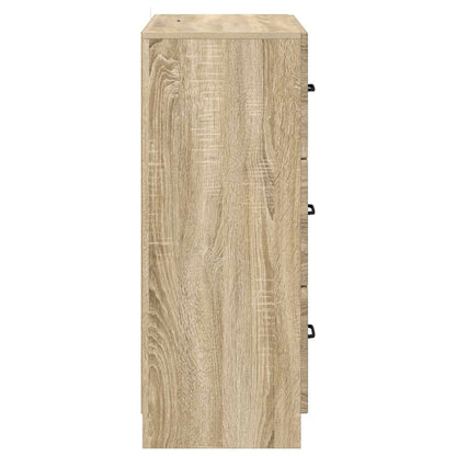 Drawer Cabinet Sonoma Oak 66 x 34.5 x 87 cm Engineered Wood
